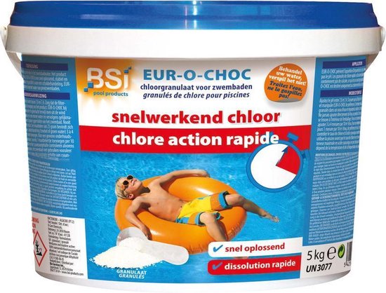 Bol Com Snelwerkend Chloor 5 Kg Doodt Bacterien En Algen Granulaat