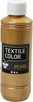 Textielkleur, parelmoer, goud, 250 ml/ 1 fles