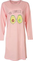Temptation  Dames Bigshirt nachthemd slaapkleed Roze TPNGD2818A - Maten: XXL