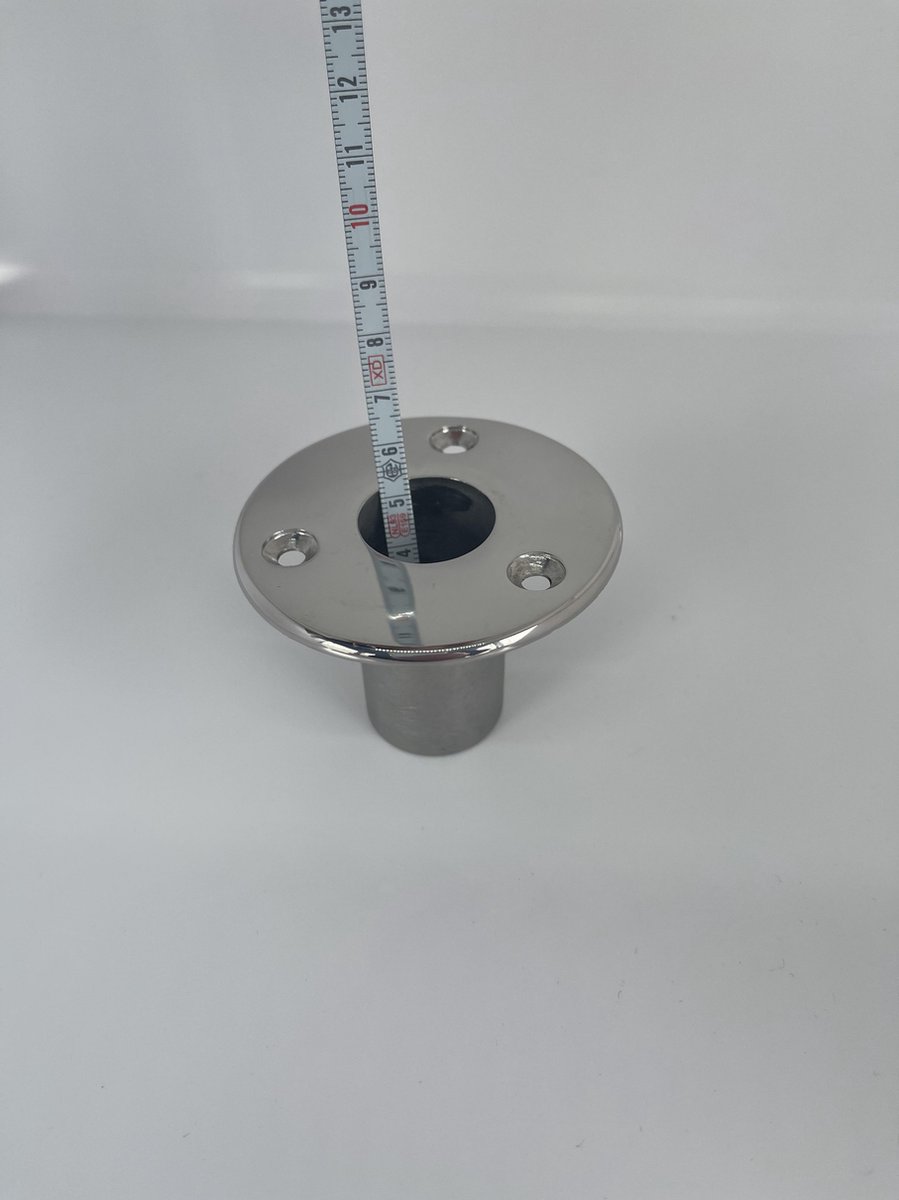 1x verzonken RVS Buiskaphouder-25mm-Buiskap-Buiskapbeslag-Bootkap-Dekzeil.