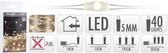 Lichtsnoer van Zilverkleurig Draad – 40 LED Lampjes – Lengte 2 meter