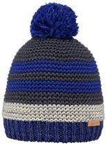 Barts Nilsson Beanie - kleur blauw/grijs - maat 55