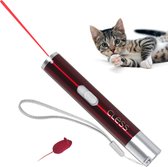 Kattenpen - USB oplaadbare laserpen - Rood - 3 in 1 - Kattenspeelgoed - Kattenspeeltje - Laserpointer - Update 2021