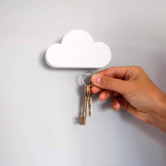 Aimant de porte-clés nuage pratique - Blanc - Porte-clés - Armoire à clés - Magnétique