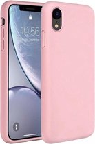 iPhone XR hoesje roze - Apple iPhone XR hoesje case siliconen roze - hoesje iPhone XR Apple - iPhone XR hoesjes cover hoes