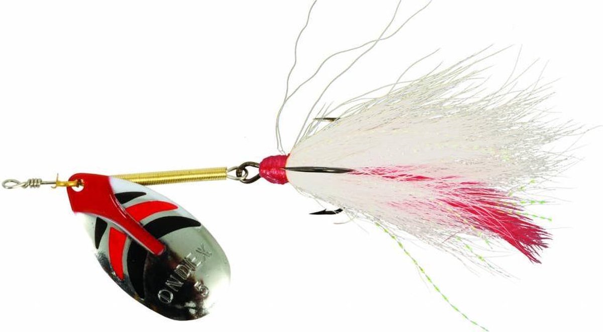 Ondex Buck Spinner maat 3 – 3,5 gram met enkel blad Silver/Décoré