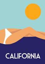 Zomer Poster - California Zon - Wandposter 60 x 40 cm