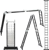 ALDORR Professional - Vouwladder 4 x 5 treden met platform - Aluminium – 5,70 meter