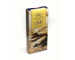 Teeli Flip - Theefilters M - Papier - Wit - 100 Stuks, Voor maximaal 1,1 liter thee (5 kopjes)