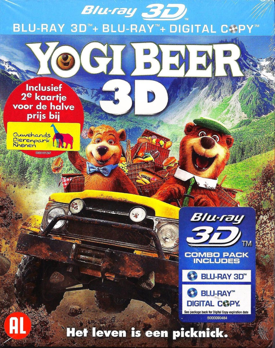 Ellendig Telemacos boog Yogi Beer 3D + 2D Blu-Ray Nederlandse Release! Engels & Nederlands  Gesproken +... | bol.com