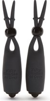 Sweet Tease Vibrating Nipple Clamps - Black - Clamps - black - Discreet verpakt en bezorgd