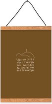 Christelijke Poster - You are loved more than you will ever know - Bruin