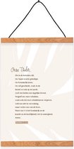 Christelijke Poster - Mattheüs 6:9-13 - Onze Vader