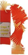 3 stuks Rood/ Wit/ Geel Draaiguirlande BRANDVERTRAGEND , 18 meter , Oeteldonk, Carnaval, Themafeest