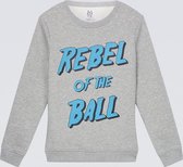zoe karssen - dames -  rebel of the ball sweater -  grijze melee - xs