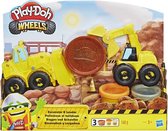 Play-Doh Wheels Lader en Graafmachine + 3 Potjes Klei