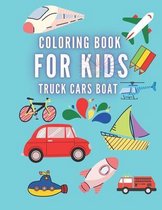 Coloring Book For Kids Truck Cars Boat