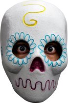 Partychimp Sugar Skull Skelet Schedel Day Of The Dead Volledig Hoofd Masker Halloween voor bij Halloween Kostuum Volwassenen Carnaval - Latex - One size