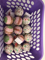 Kerstballen - 13pcs in paarse mand -