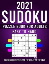 2021 Sudoku Puzzle Book For Adults
