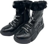 La Pèra Zwarte Boots met veter Dames Laarzen Zwart Schoenen - Maat 38