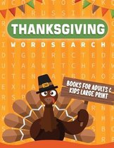 Thanksgiving Word Search Book For Adults & Kids Large Print