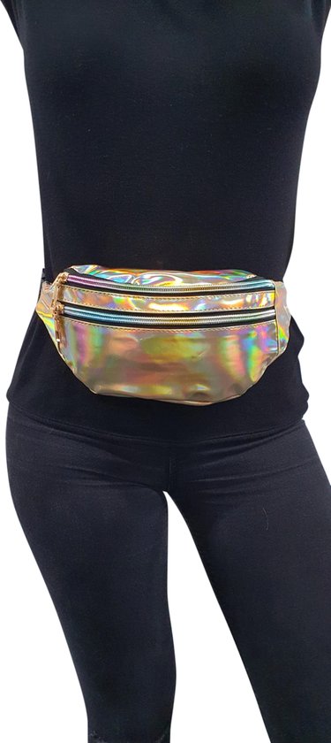 Heuptas glitter blauw - Festival Supply