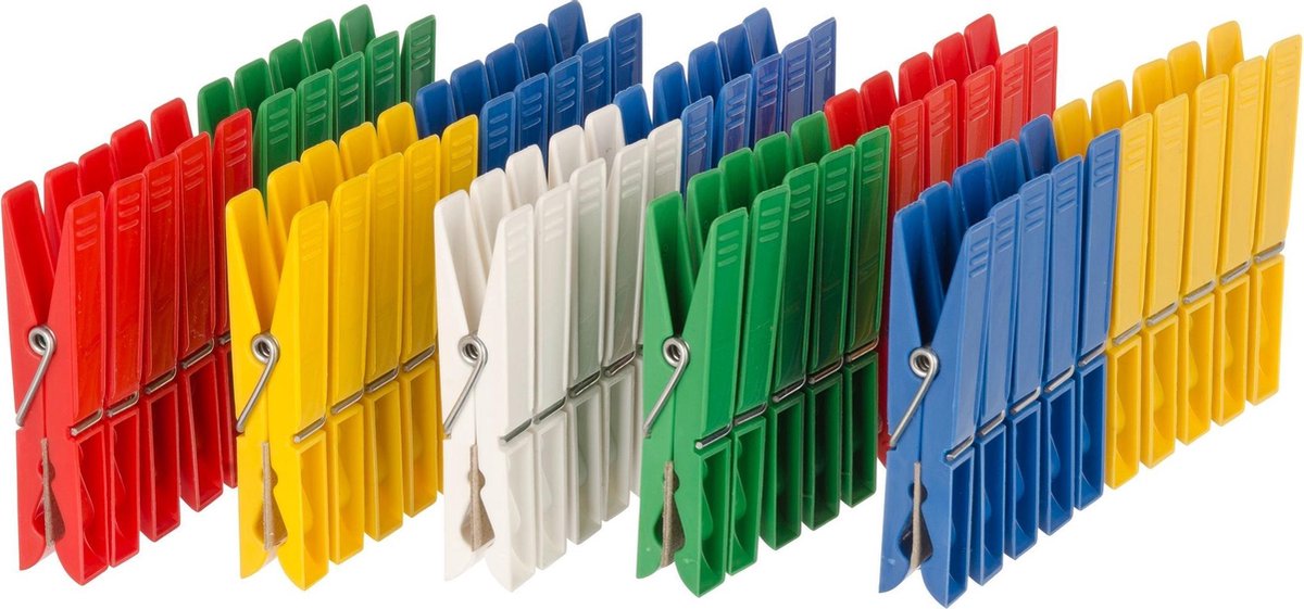 Goedkoopste Plastic knijpers (50 st.) Wenko