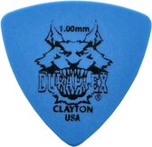 Clayton Duraplex rounded triangle plectrums 1.00 mm 6-pack