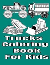 Trucks Coloring Book For Kids