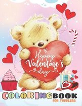 Happy Valentine's Day Coloring Book For Toddlers