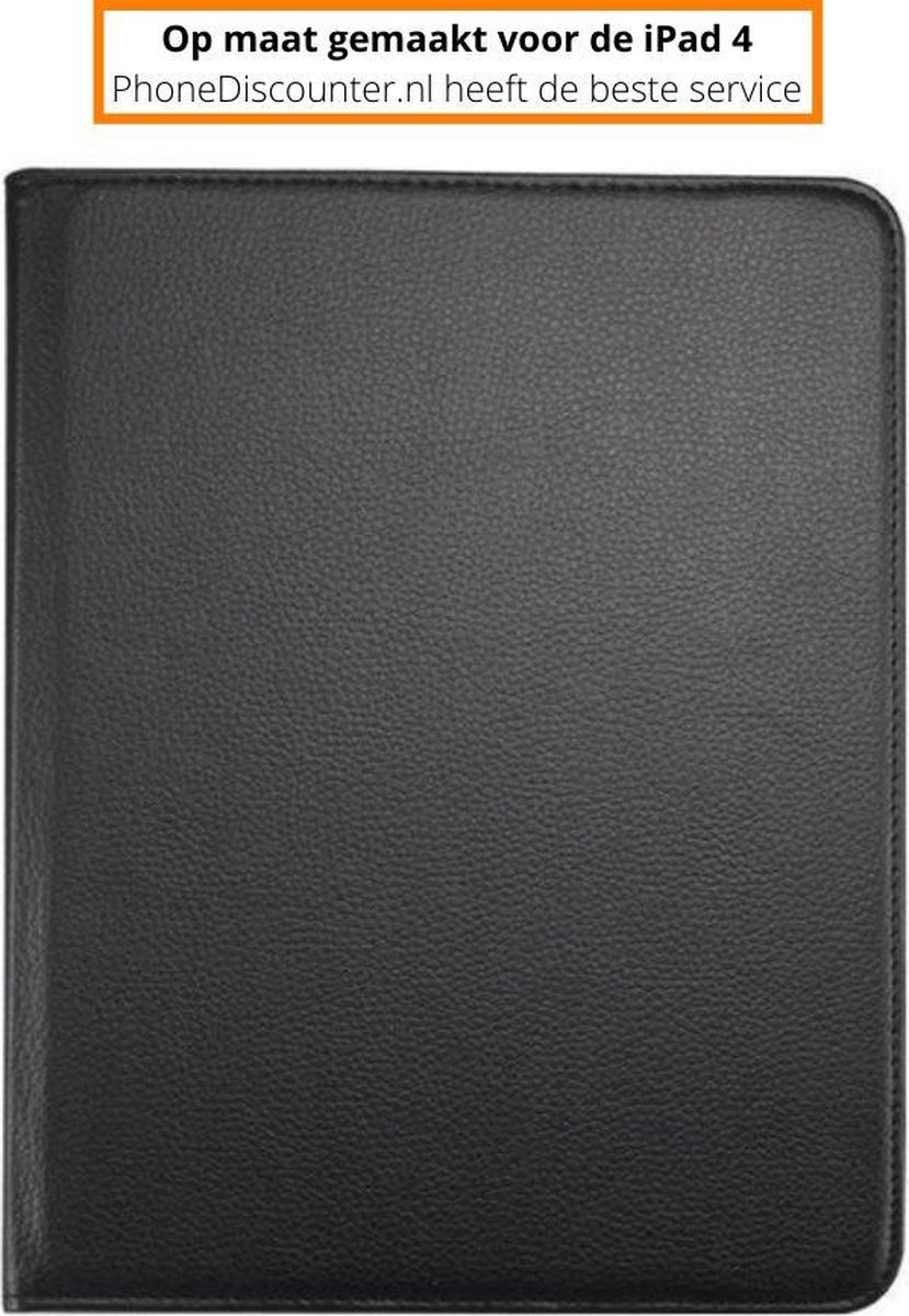 ipad 4 360 graden draaibare case | iPad 4 beschermhoes | iPad 4 multi stand case zwart | hoes ipad 4 apple | iPad 4 boekhoes