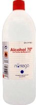 ALCOHOL 70 _ 3 liter (3 FLESSEN VAN 1 LIT) Desinfectie van werk team, thuis, werkplek, school, kliniek, kleuterschool… met Alcohol 70 - Voor iedere schoonmaak klus