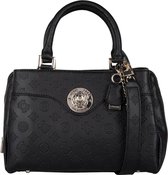 Guess Dayane Girlfriend Satchel Dames Handtas - Zwart