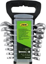 JBM Tools - Combinatiesleutels ring/steek stubby 10 - 19 mm