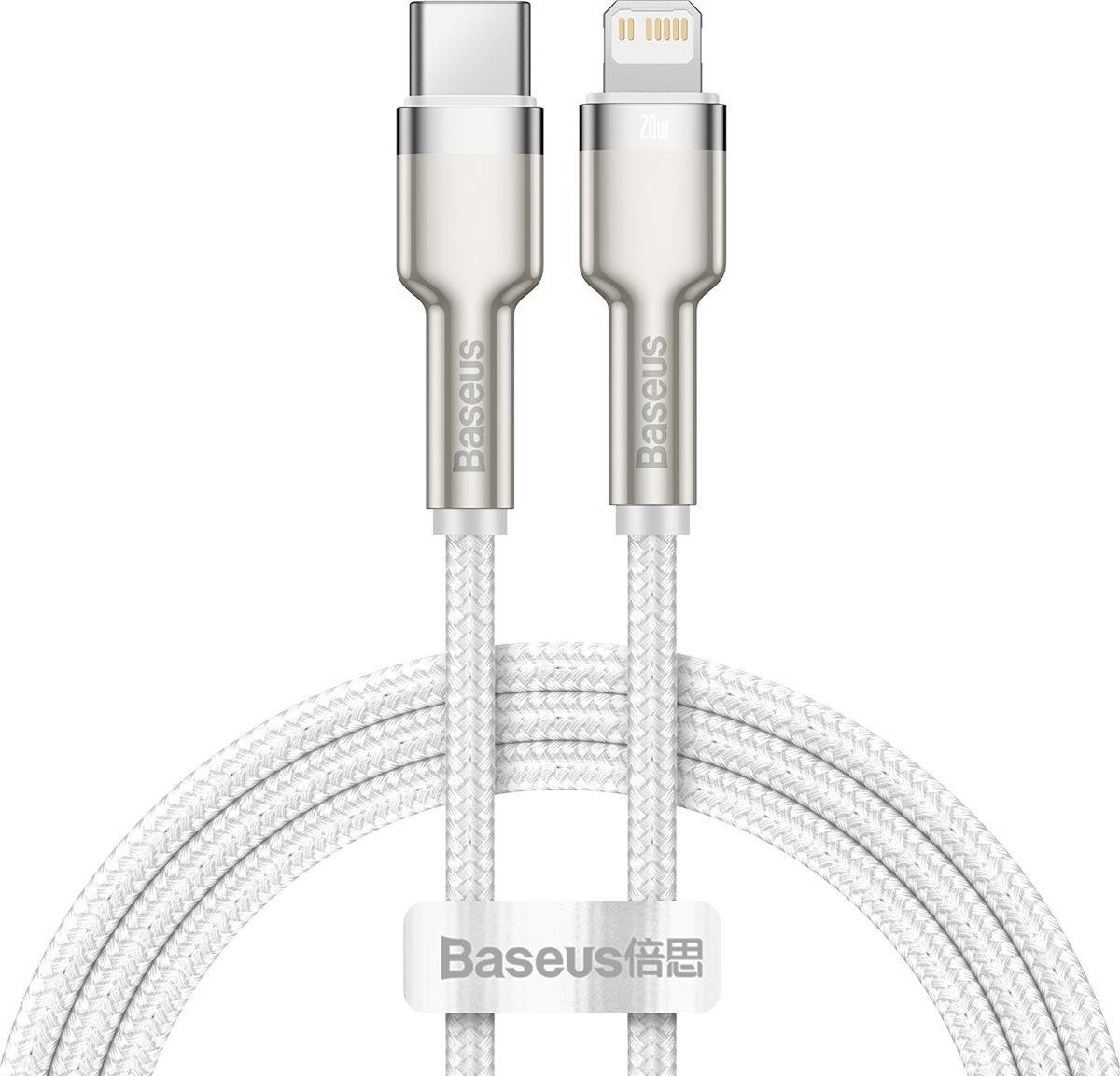 Baseus - Cafule - Series Metal Data USB-C/Lightning 20W PD-kabel - 1 - m - wit