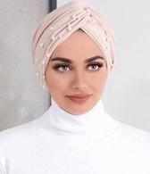 IRSA Scarfs Jersey Turban With Pearls Beige - Hijab - Hoofddoek - Jersey  Scarf -... | bol.com