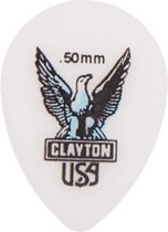 Clayton Acetal small teardrop plectrums 0.50 mm 6-pack