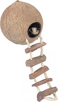 Ebi Coconut globehouse met ladder met kooi 130MM