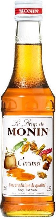 Sirop de café Monin saveur caramel - qualité barista - 25cl