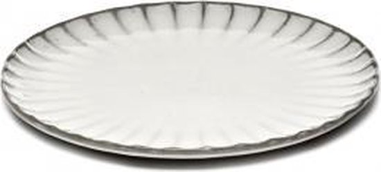 Serax Surface By Sergio Herman Bord Plat Inku Wit D 18 cm H 1.7 cm