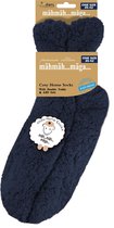 Chaussettes pantoufles bleu foncé / chaussettes maison / chaussettes de lit pour femme - Chaussettes d'intérieur maison pour femme - Chaussettes Slof