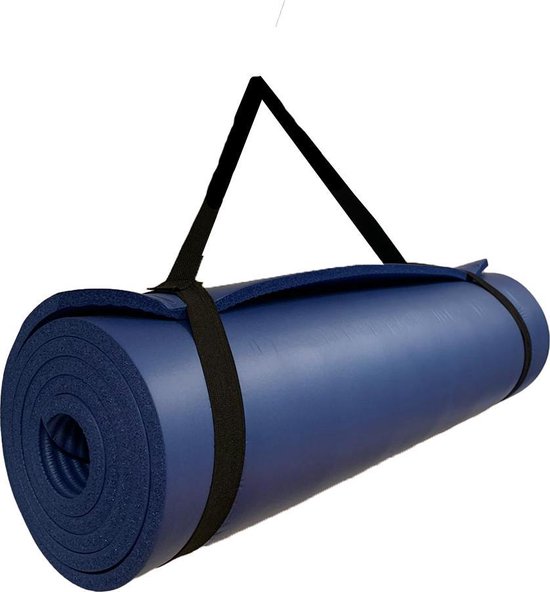 Fitness mat - Yoga mat - Sport mat - Antislip - Blauw - 178 x 60 x 1.0cm |  bol.com