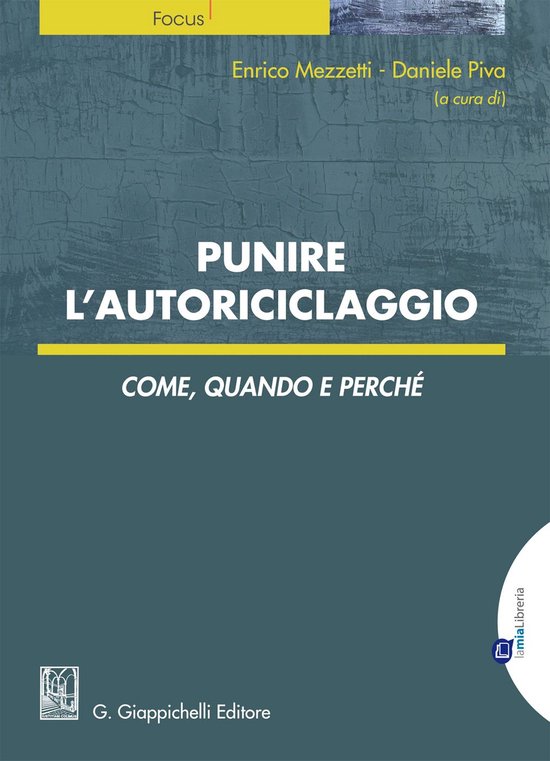 Punire l'autoriciclaggio - cover