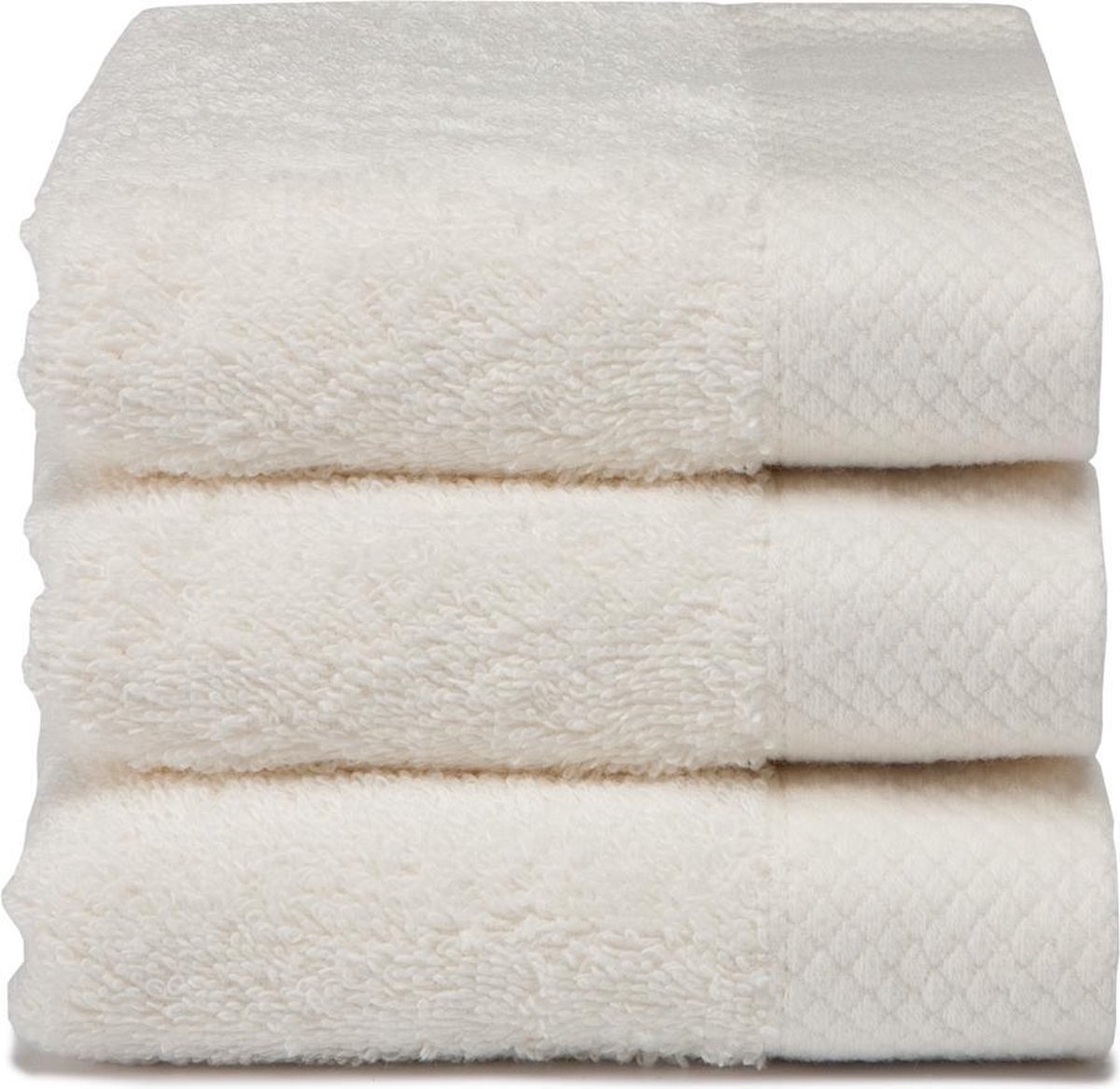 Seahorse Pure gastendoek 30x50 cm - Set van 5 - Creme