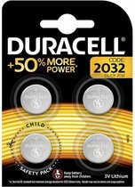 Duracell CR-2032 Lithium-Knoopcelbatterijen 3V 4 Stuks