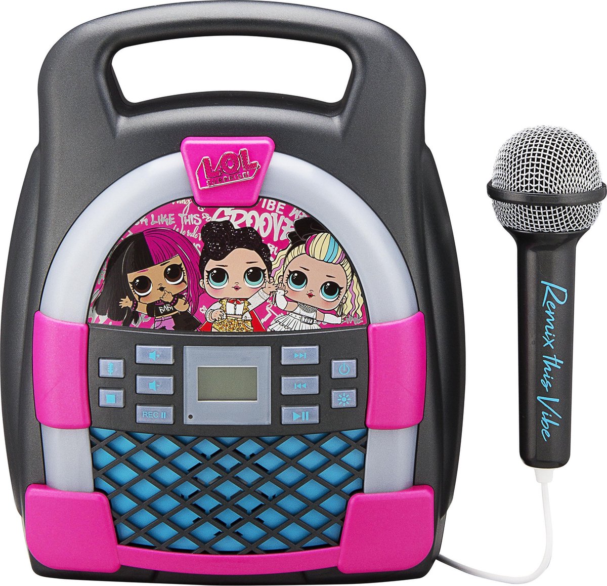 L.O.L. Suprise MP3 Karaokeset met licht show en bluetooth LL-553