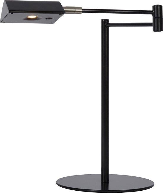 Lucide NUVOLA - Lampe de bureau - Ø 20 cm - LED Dim. - 1x9W 3000K - Noir