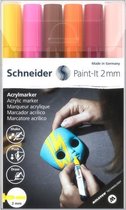 Schneider acrylmarker - Paint-it 310 - 2mm - etui 6 stuks - S-120197