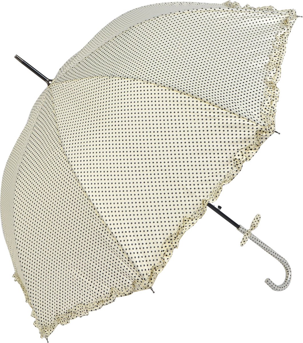 Juleeze Paraplu Volwassenen Ø 90 cm Beige Polyester Stippen Regenscherm